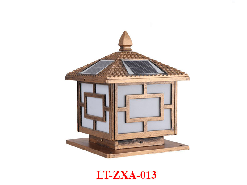 Đèn trụ hàng rào năng lượng mặt trời LT-ZXA-013 cao cấp giá rẻ